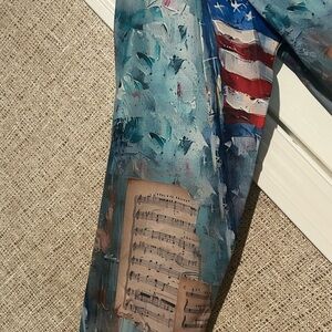 Artistic with American Flag Design